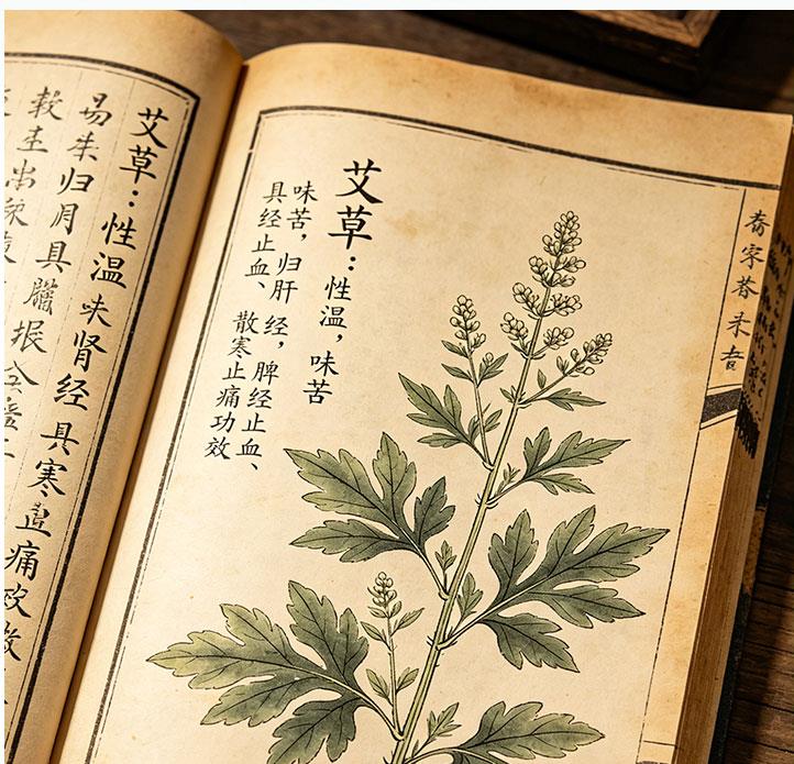 古籍中的艾草插画